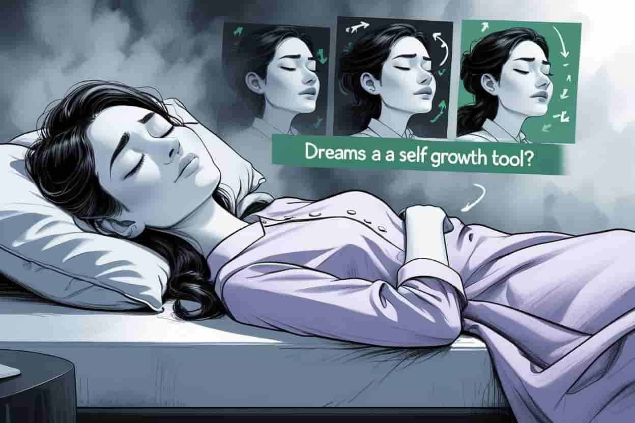 image of a girl dreaming