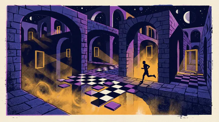 Being Chased in a Dream: Evolutionary Threat Simulation & Unresolved Conflict